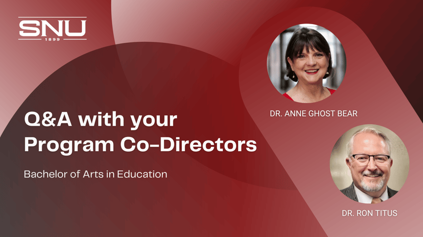 Program Co-Director Q&A Dr. Anne Ghost Bear & Prof. Ron Titus
