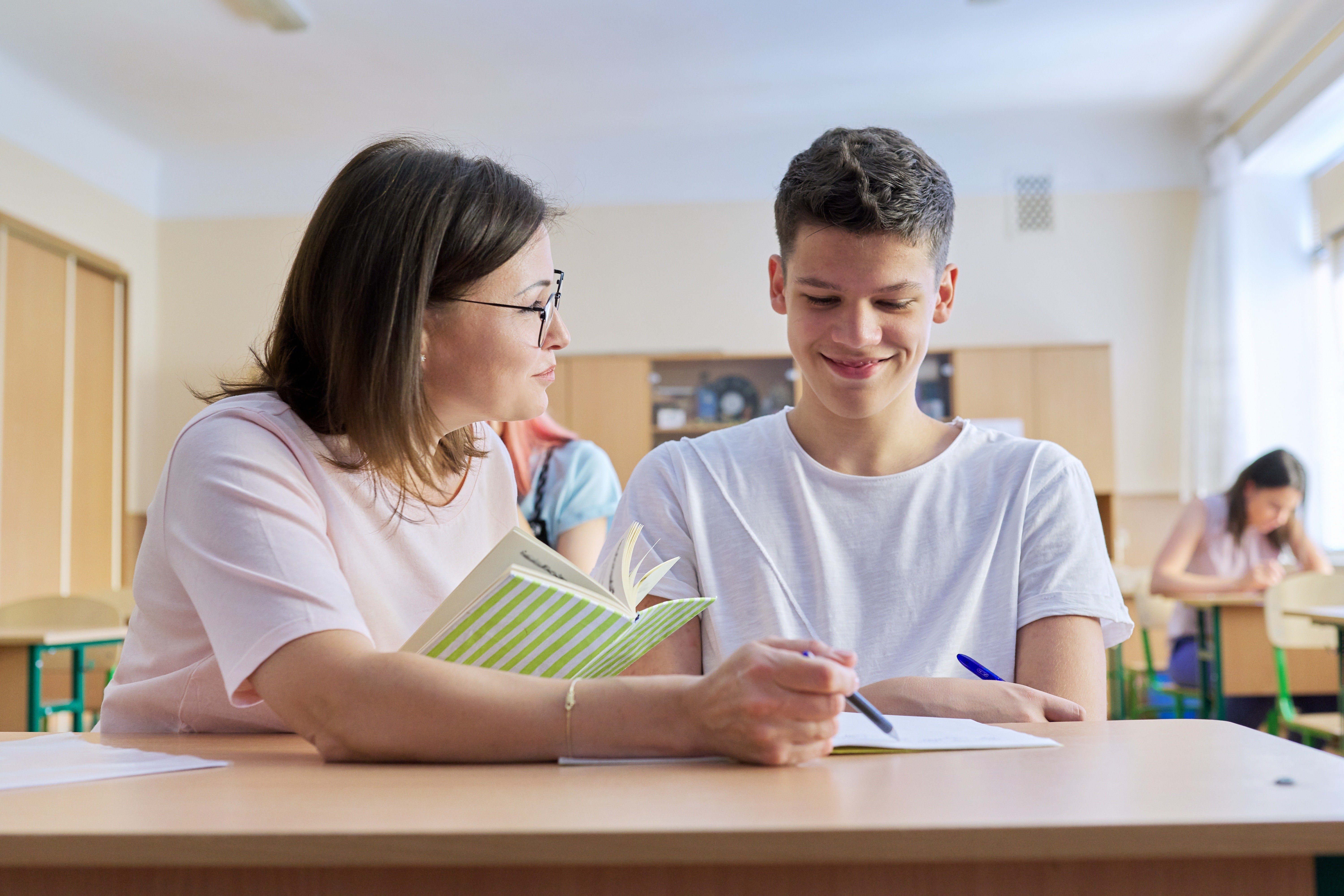 Teacher with older special ed student